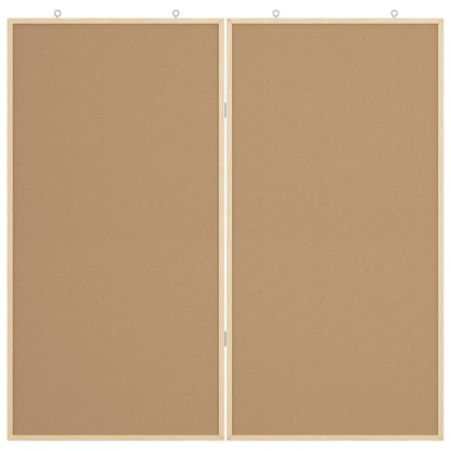Informační Nástenka Hnědá 80 X 80 X 1.4 Cm