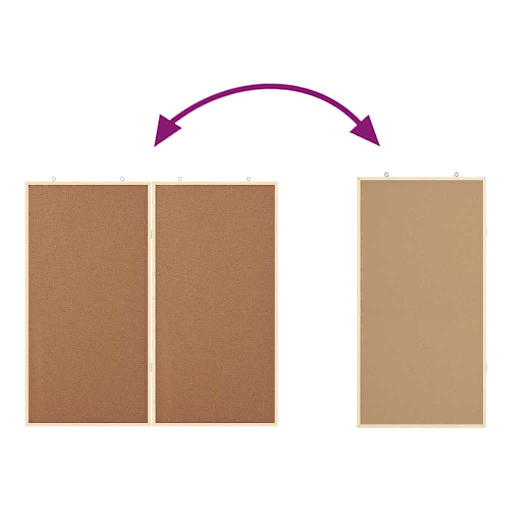 Informační Nástenka Hnědá 80 X 80 X 1.4 Cm
