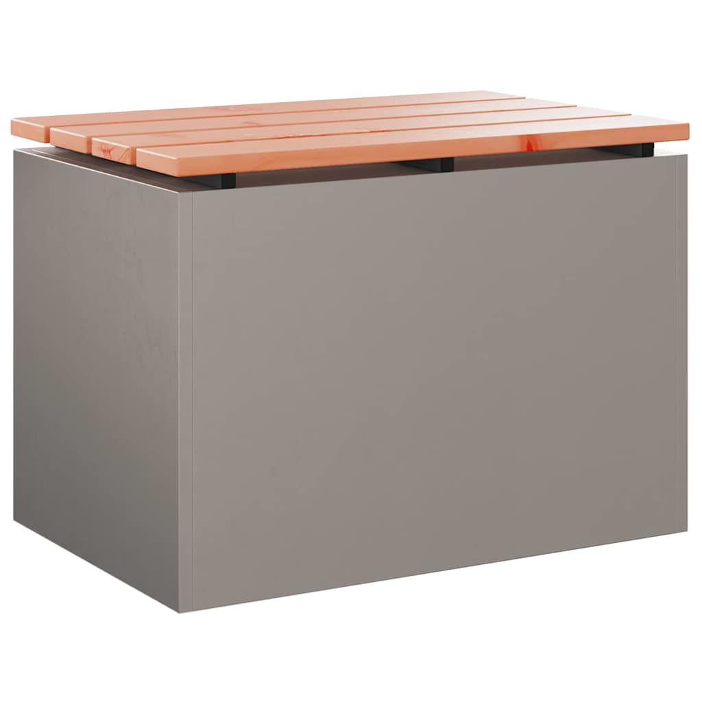 Zahradní Lavice 1 -Seater 60 X 40 X 43 Cm Rezavá Obdélníkový