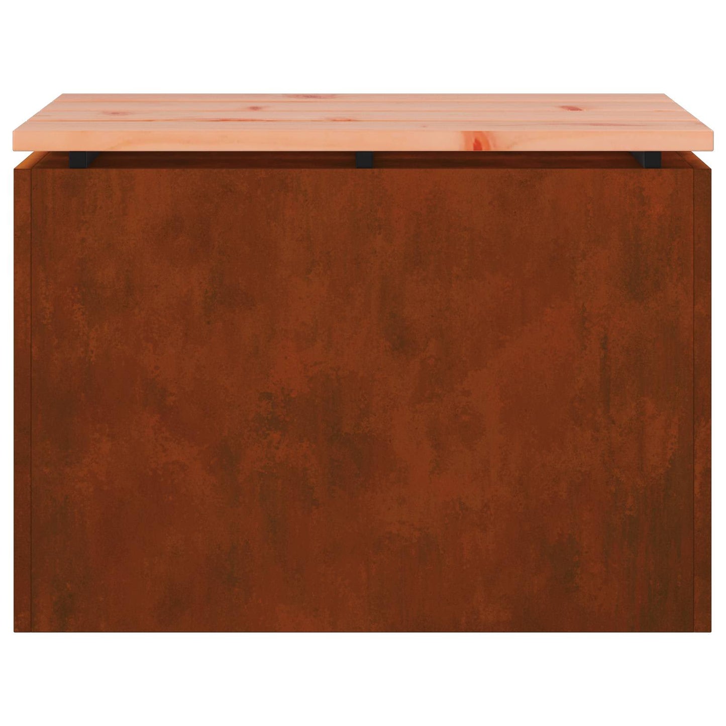 Zahradní Lavice 1 -Seater 60 X 40 X 43 Cm Rezavá Obdélníkový