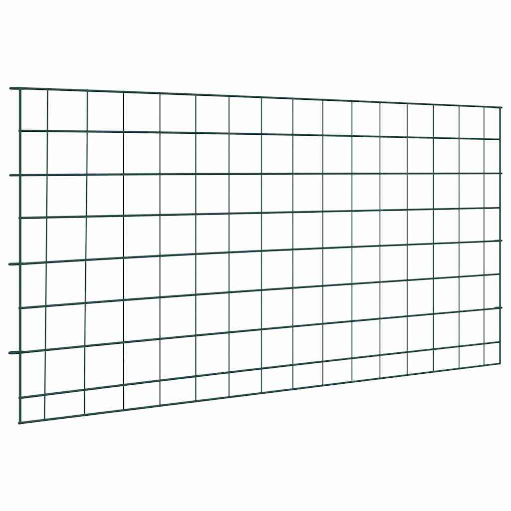 Sada Plotu Na Rybník 5 Ks 100 X 50 Cm Ocel Zelená