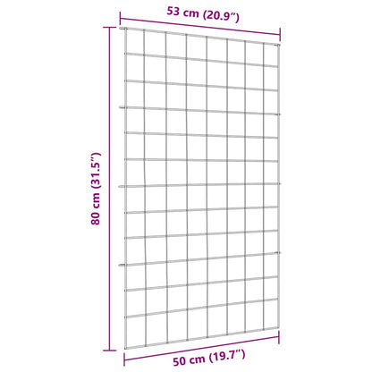 Sada Plotu Na Rybník 8 Ks 50 X 80 Cm Ocel Zelená