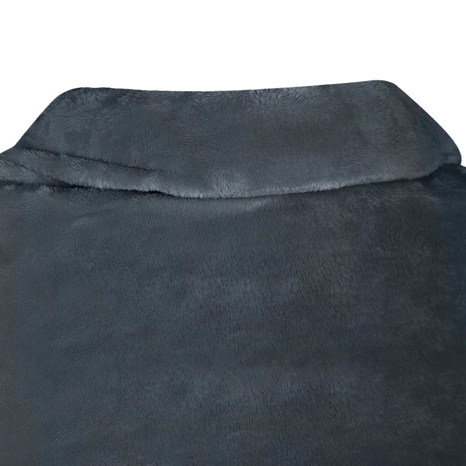 Mikina S Kapucí Námořnická Modrá Flanel
