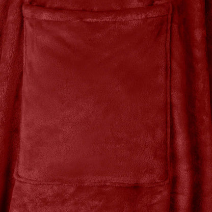 Mikina S Kapucí Bordeaux Červená Flanel