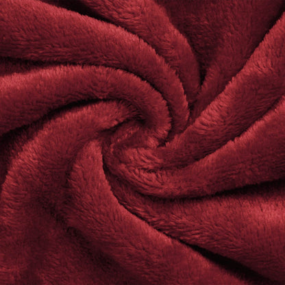 Mikina S Kapucí Bordeaux Červená Xl Fleece A Flanel