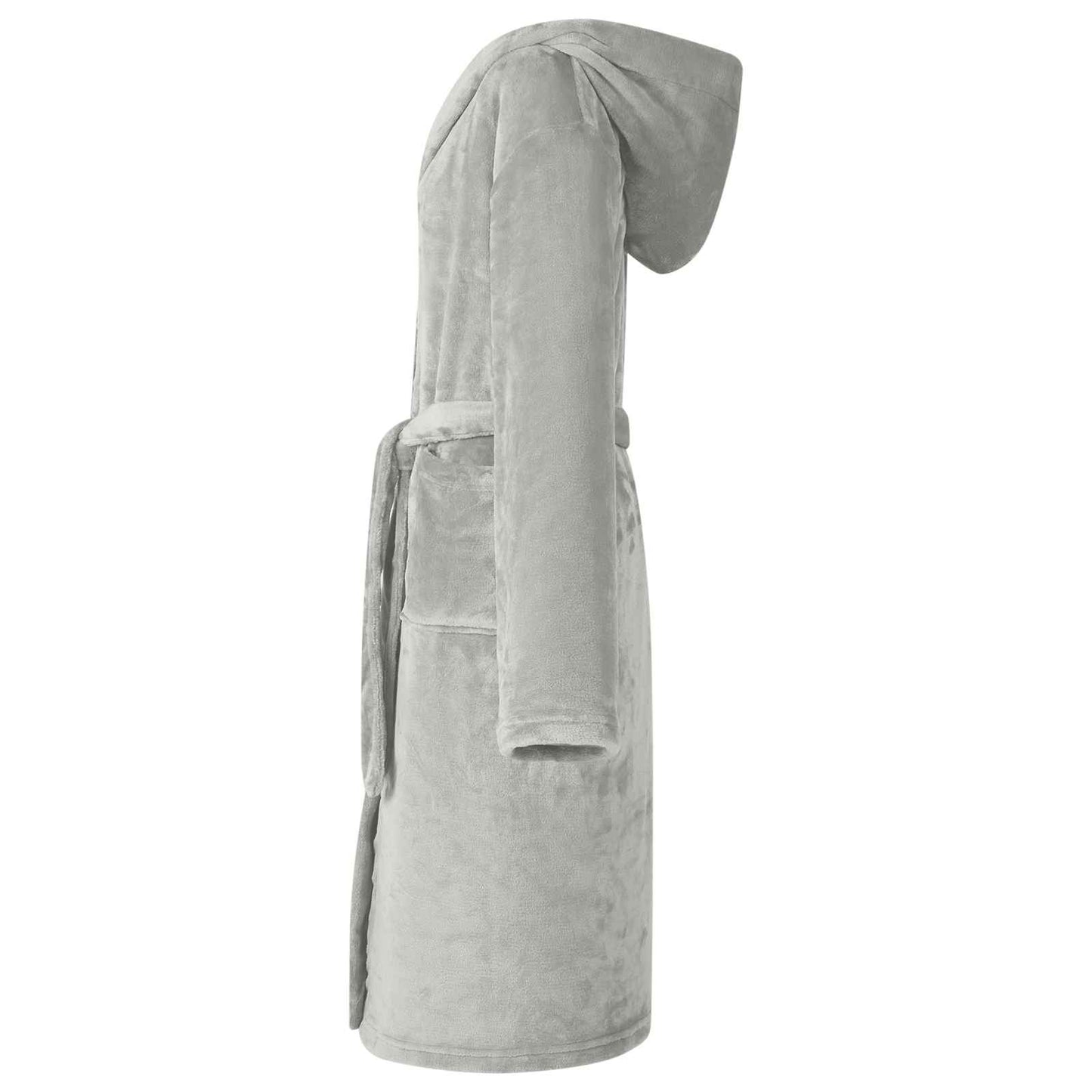 Koupací Plášť S Kapucí Šedá Xxxl Flanel