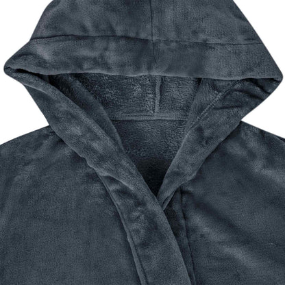 Koupací Plášť S Kapucí Námořnická Modrá M Flanel