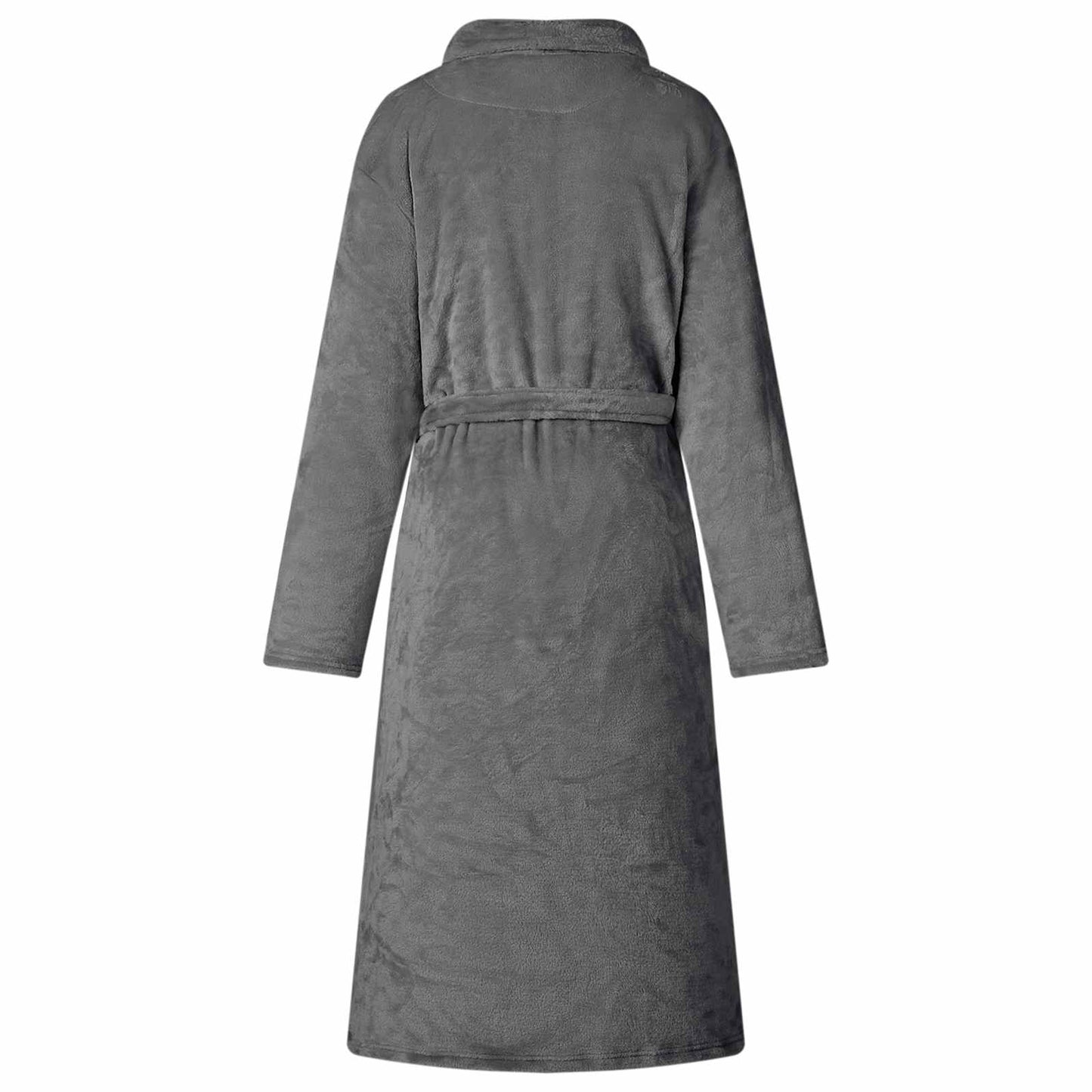 Župan Bez Kapuce Tmavě Šedá Xxxl Flanel