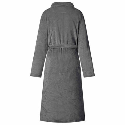 Župan Bez Kapuce Tmavě Šedá Xxxl Flanel