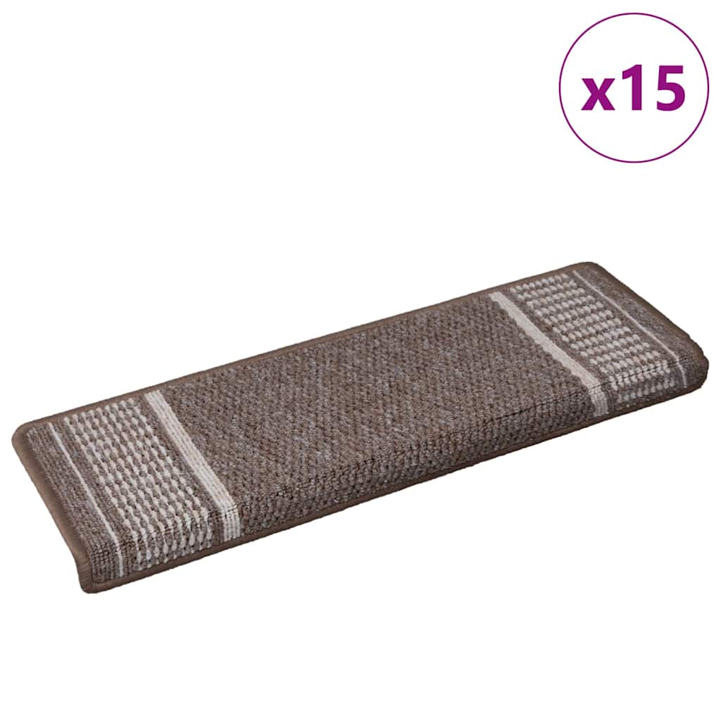 Samolepicí Schodové Rohože 15 Ks 65 X 21 X 4 Cm Non-Slip