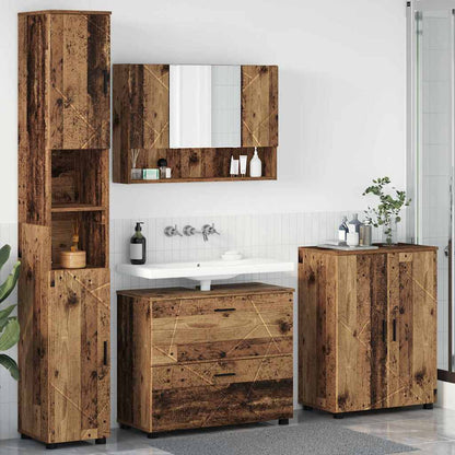 Sada Koupelnového Nábytku 4 Ks 35 X 30 X 192 Cm