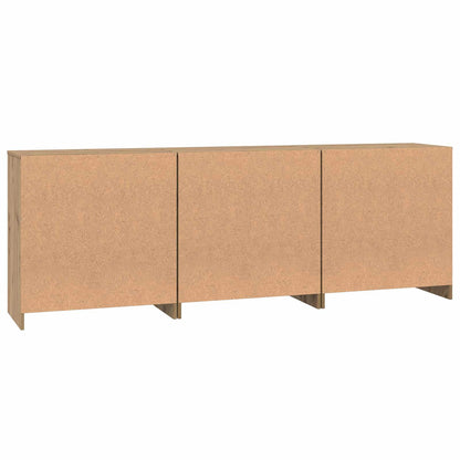 Servírovací Skříň 3 Ks Artisanový Dub 70 X 41 X 75 Cm