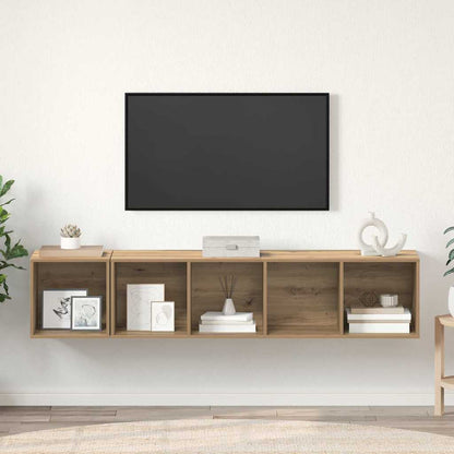 Sada Televizních Skříní 2 Ks Artisanový Dub Kompozitní Dřevo