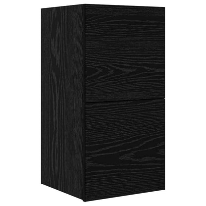Sestava Tv Skříněk 8 Ks Černý Dub Kompozitní Dřevo