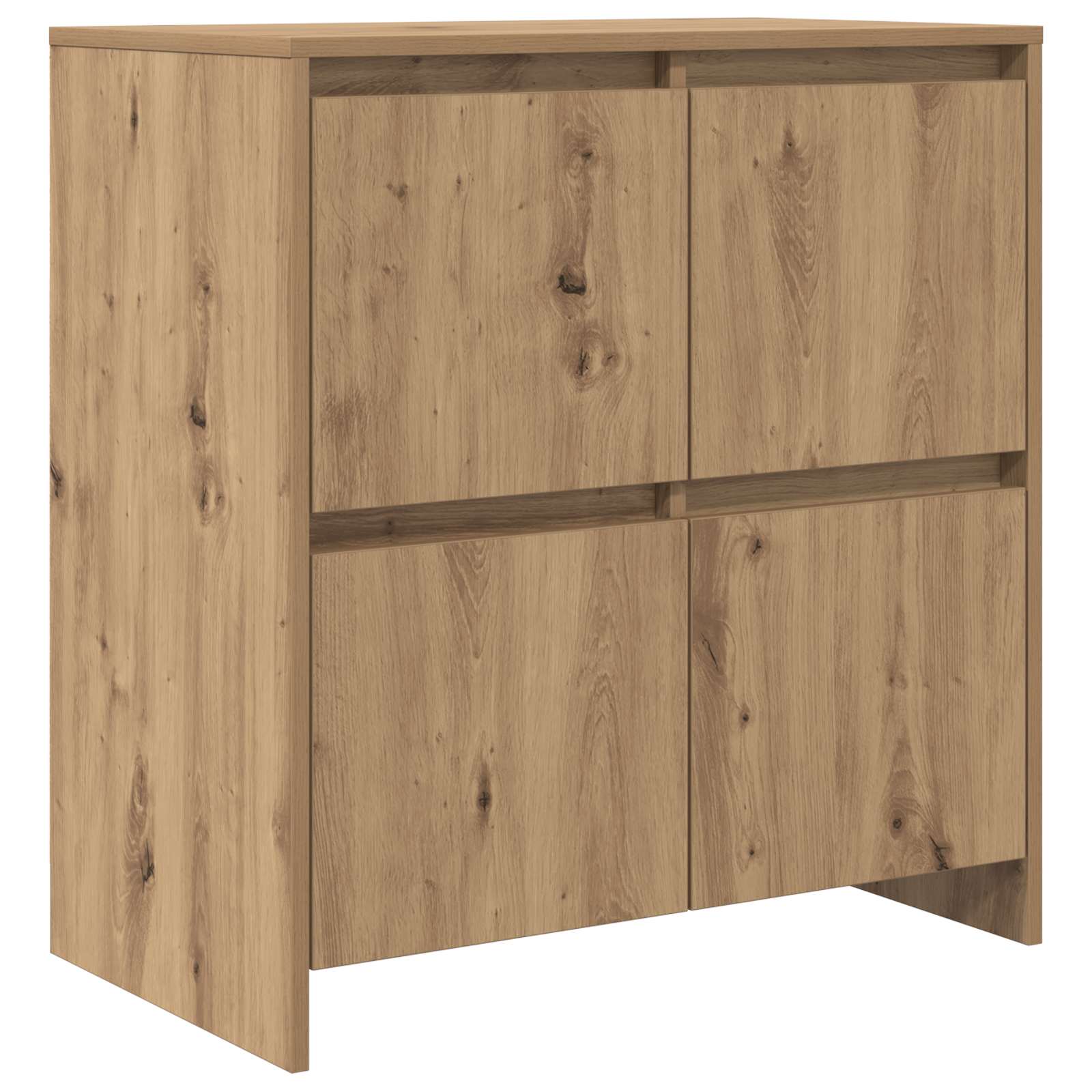 Servírovací Skříň 2 Ks Artisanový Dub 70 X 41 X 75 Cm