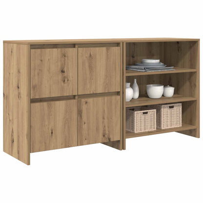 Servírovací Skříň 2 Ks Artisanový Dub 70 X 41 X 75 Cm