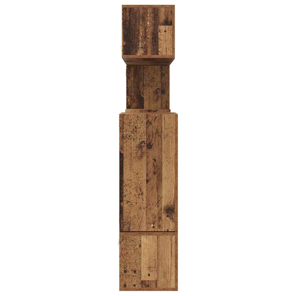 Sestava Tv Skříněk 10 Ks Staré Dřevo Kompozitní Dřevo