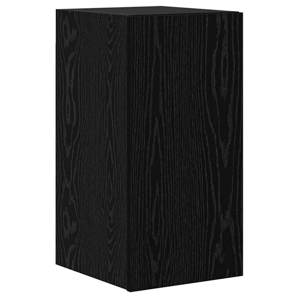 Nástěnná Skříň Na Tv 3 Ks Černý Dub Kompozitní Dřevo