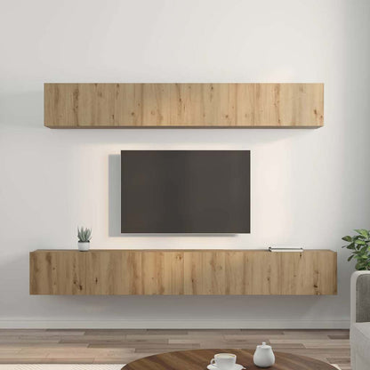 Sestava Tv Skříněk 5 Ks Artisanový Dub Kompozitní Dřevo