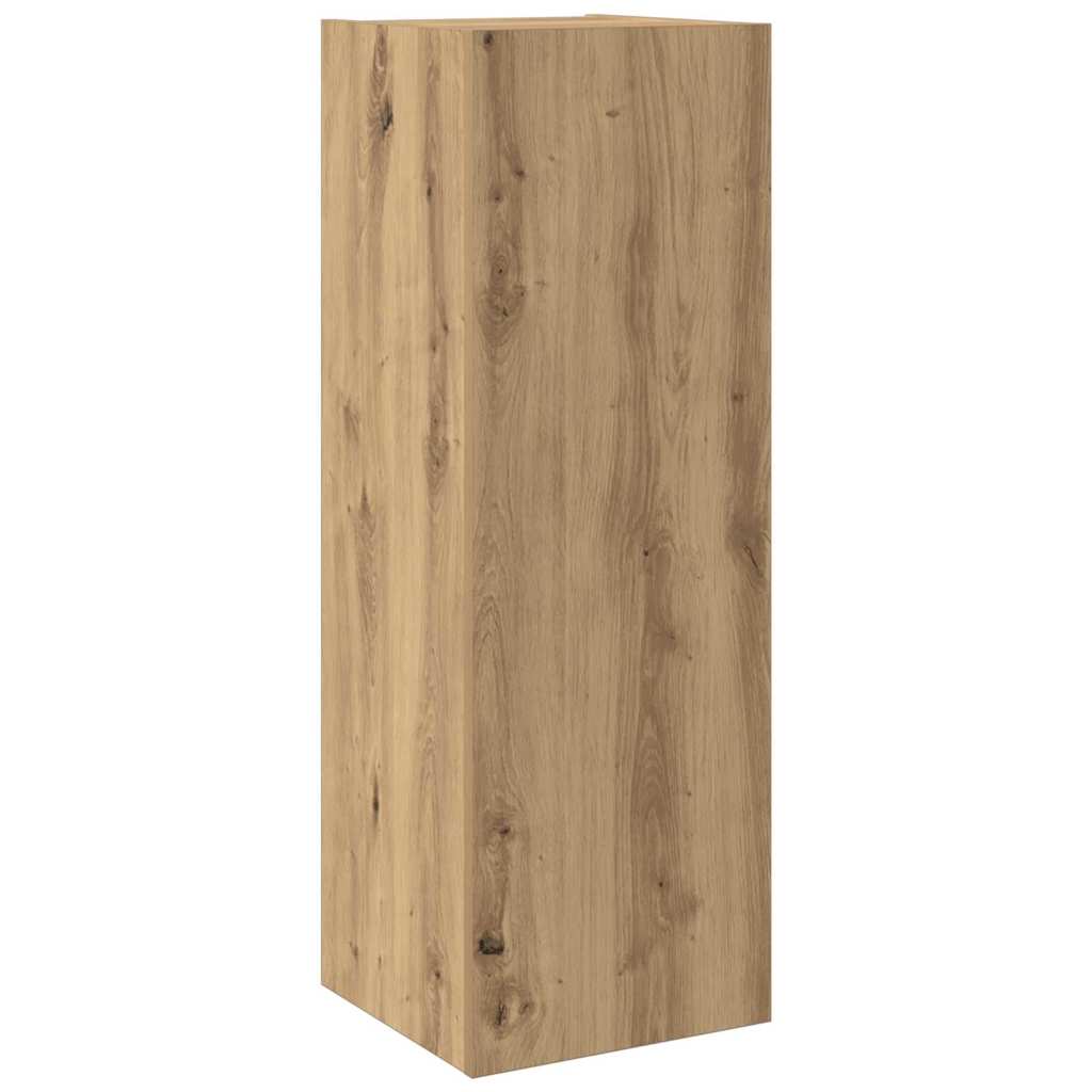 Tv Jednotky Nástěnný 4 Pcs Artisanový Dub Kompozitní Dřevo