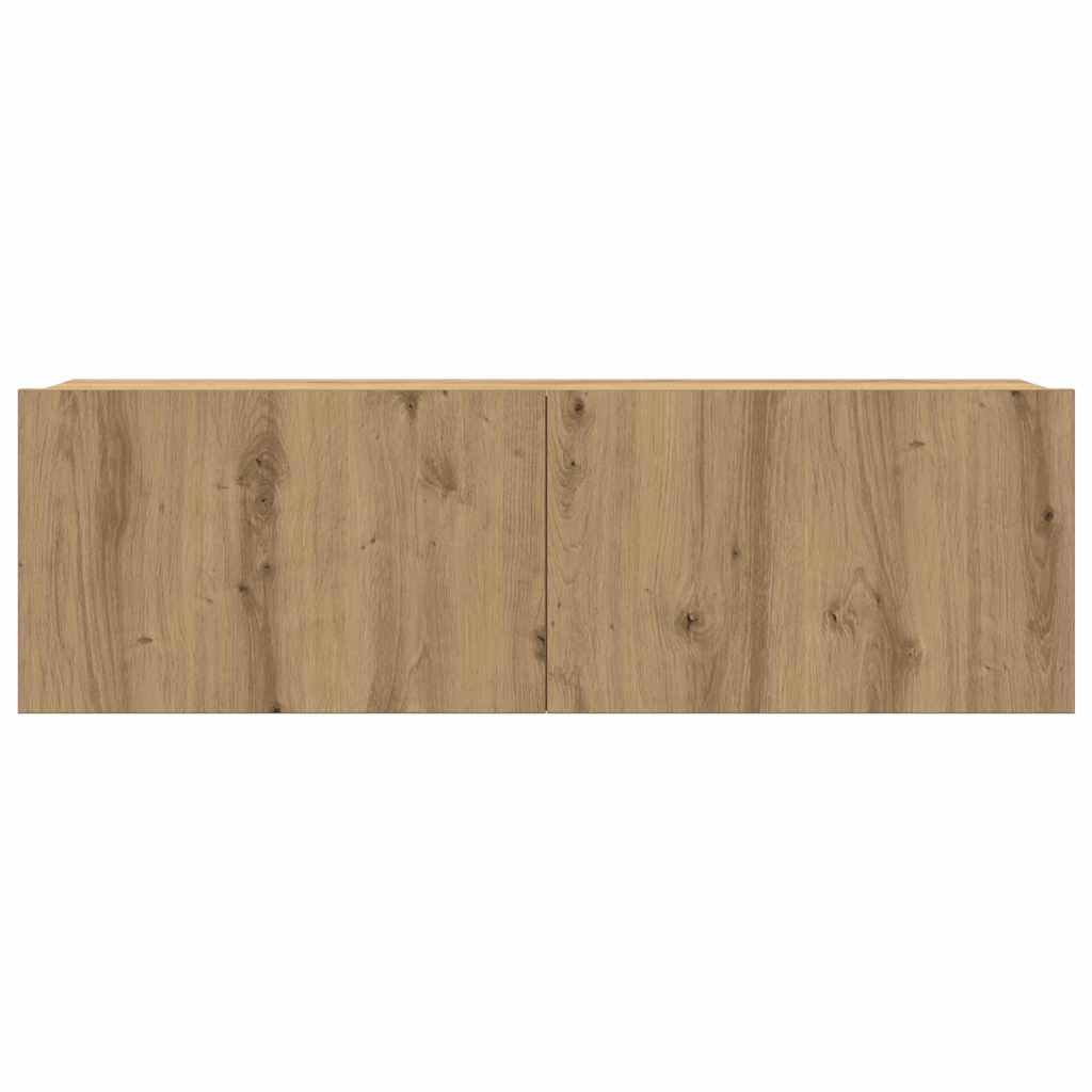 Tv Jednotky Nástěnný 4 Pcs Artisanový Dub Kompozitní Dřevo