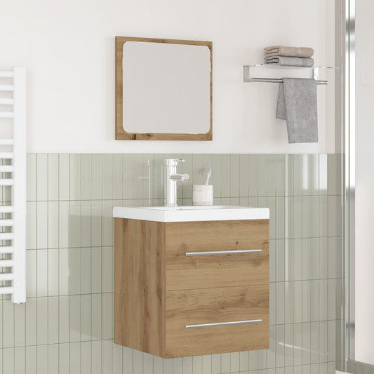 Sada Koupelnového Nábytku 2 Ks Artisanový Dub 41 X 38,5 X 48 Cm