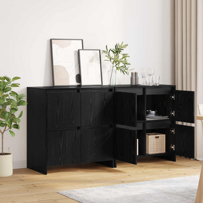Konzole 2 Ks Černý Dub 70 X 41 X 75 Cm Kompozitní Dřevo