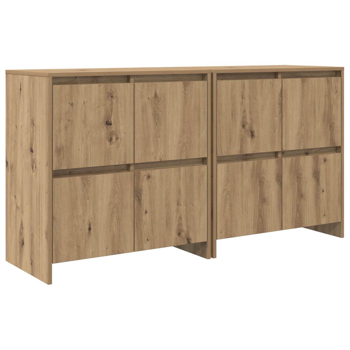 Konzole 2 Ks Dub Artisan 70 X 41 X 75 Cm Kompozitní Dřevo