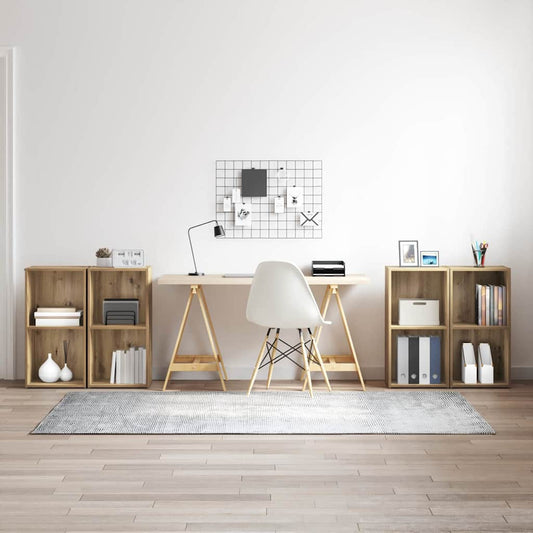 Sestava Tv Skříněk 4 Ks Artisanový Dub Kompozitní Dřevo