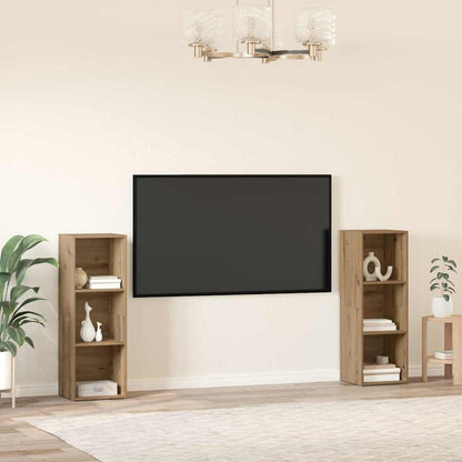 Sestava Tv Skříněk 2 Ks Artisanový Dub Kompozitní Dřevo