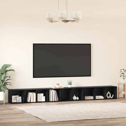 Sestava Tv Skříněk 3 Ks Černý Dub Kompozitní Dřevo