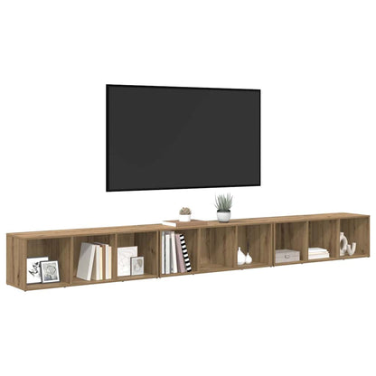 Sestava Tv Skříněk 3 Ks Artisanový Dub Kompozitní Dřevo