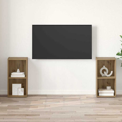 Sestava Tv Skříněk 2 Ks Artisanový Dub Kompozitní Dřevo