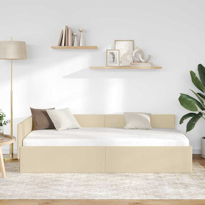 Rohový Rám Postele 80 Cm X 200 Cm Textil