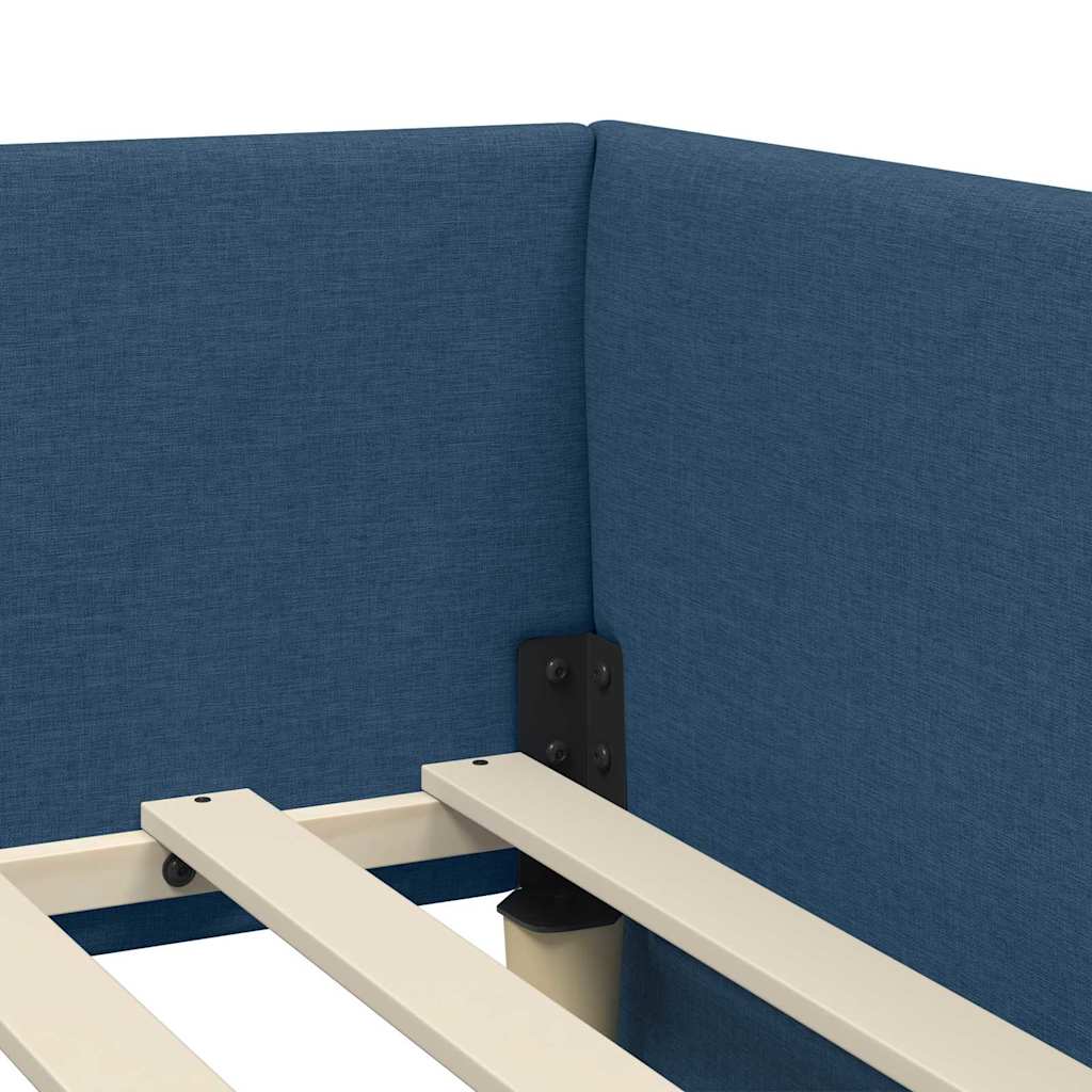 Rohový Rám Postele 80 Cm X 200 Cm Textil
