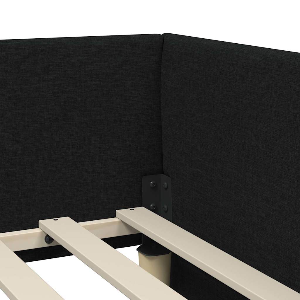 Rohový Rám Postele 90 Cm X 190 Cm Textil
