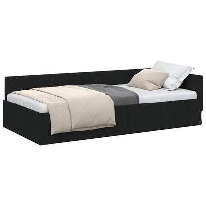 Rohový Rám Postele 90 Cm X 190 Cm Textil