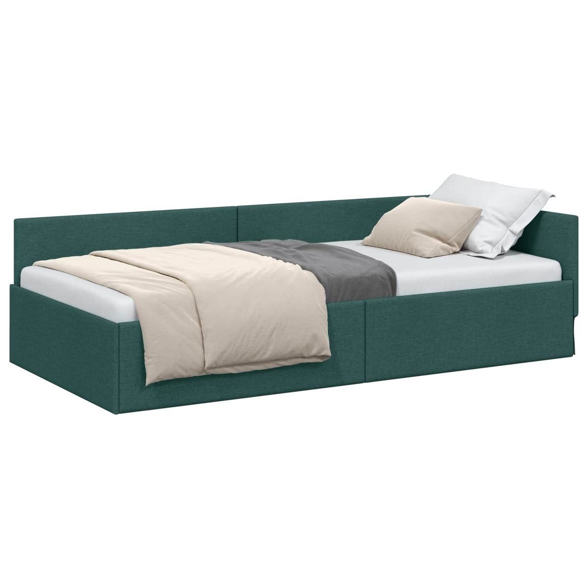 Rohový Rám Postele 90 Cm X 190 Cm Textil