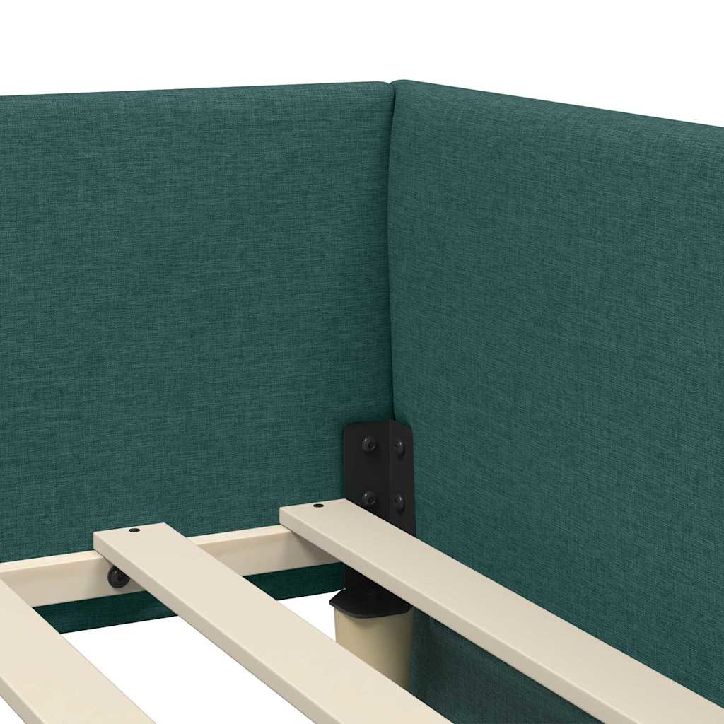 Rohový Rám Postele 90 Cm X 200 Cm Textil