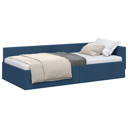 Rohový Rám Postele 100 Cm X 200 Cm Textil