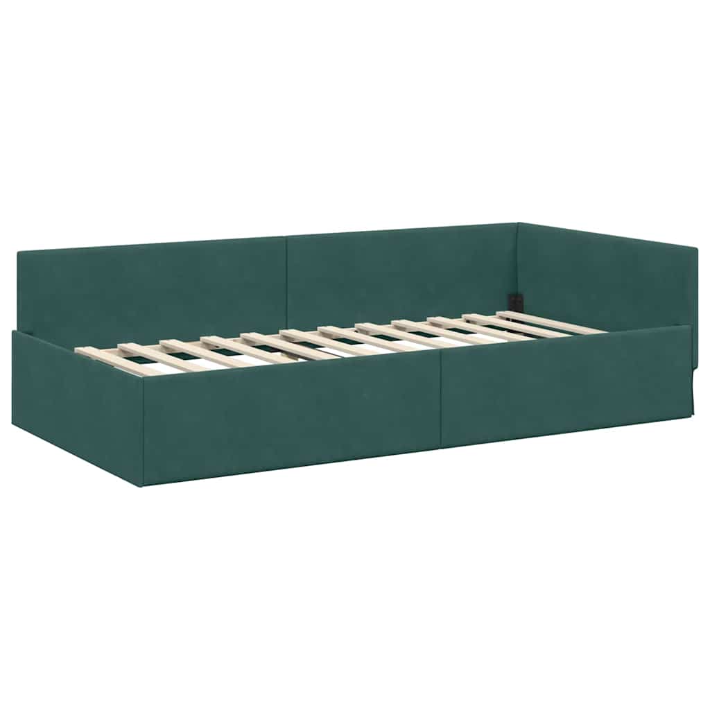 Rohový Rám Postele S Čelo 80 Cm X 200 Cm Samet