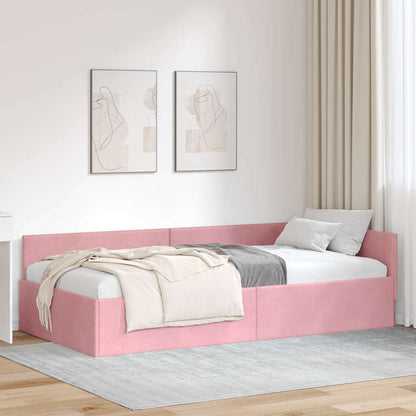 Rohový Rám Postele S Čelo 80 Cm X 200 Cm Samet