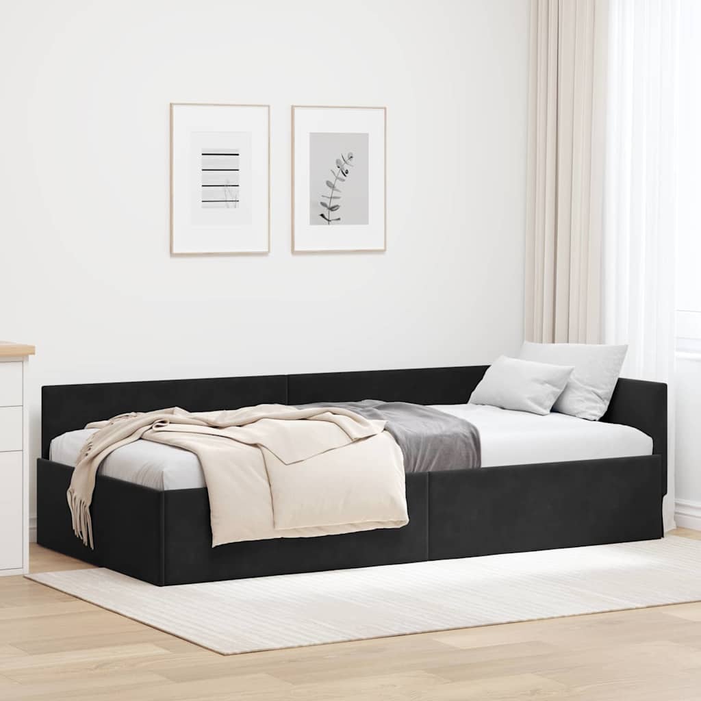 Rohový Rám Postele S Čelo 80 Cm X 200 Cm Samet