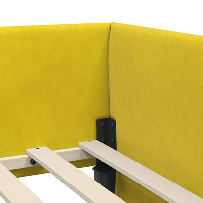 Rohový Rám Postele S Čelo 80 Cm X 200 Cm Samet