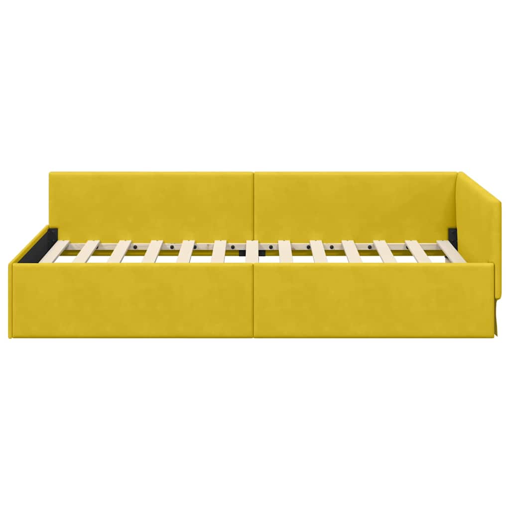 Rohový Rám Postele S Čelo 80 Cm X 200 Cm Samet