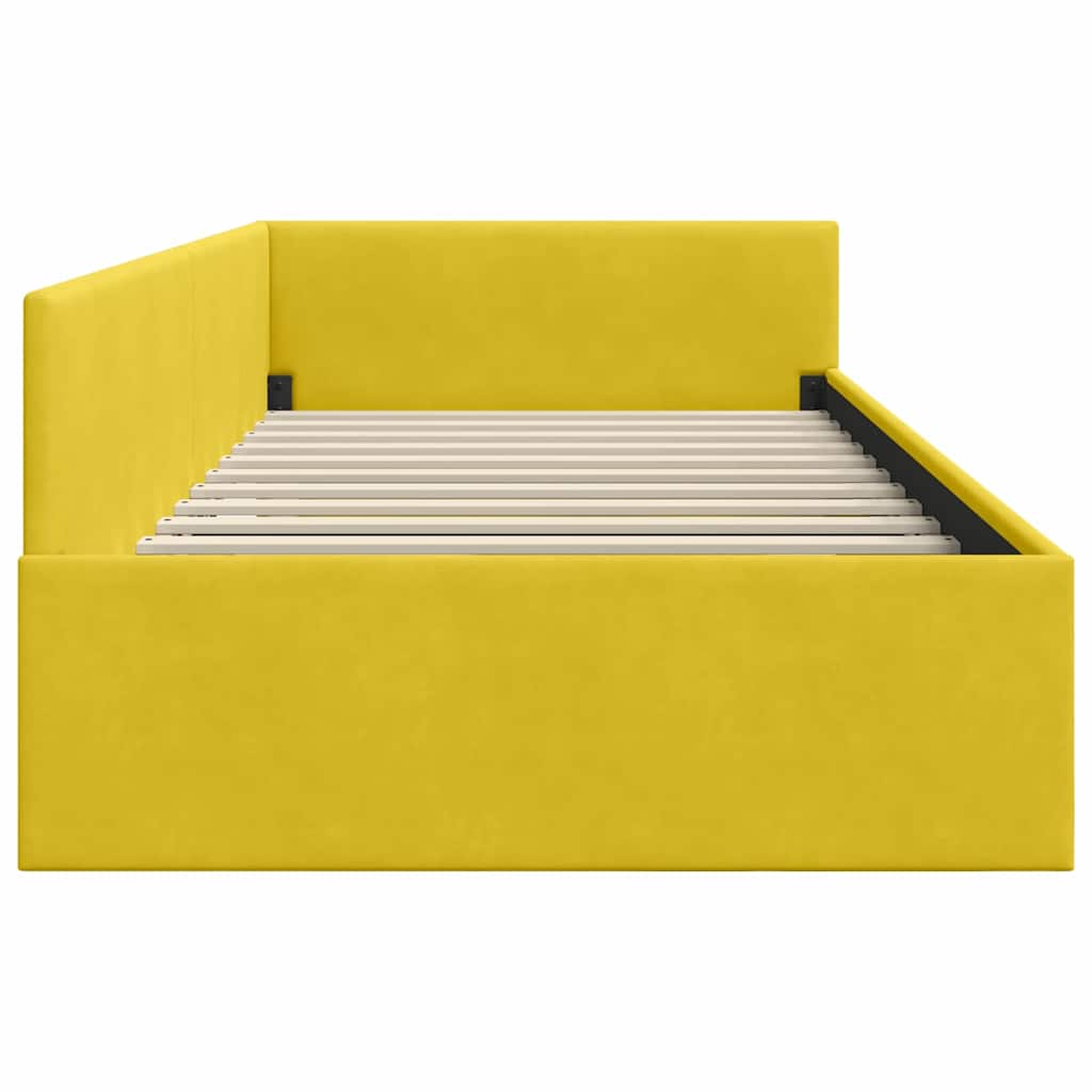 Rohový Rám Postele S Čelo 80 Cm X 200 Cm Samet