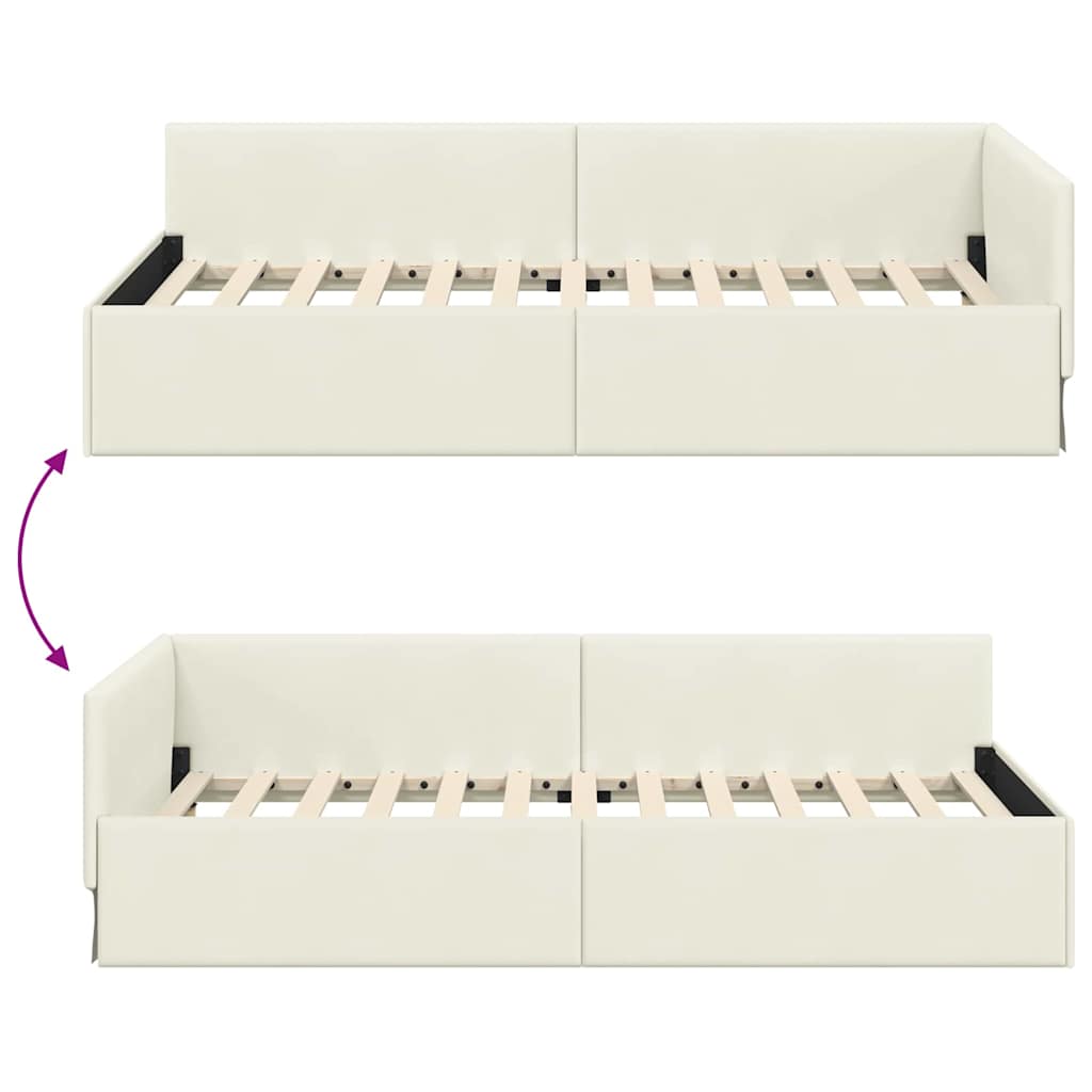 Rohový Rám Postele S Čelo 80 Cm X 200 Cm Samet