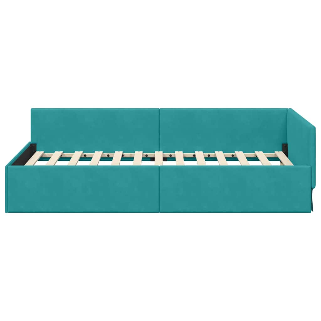 Rohový Rám Postele S Čelo 80 Cm X 200 Cm Samet