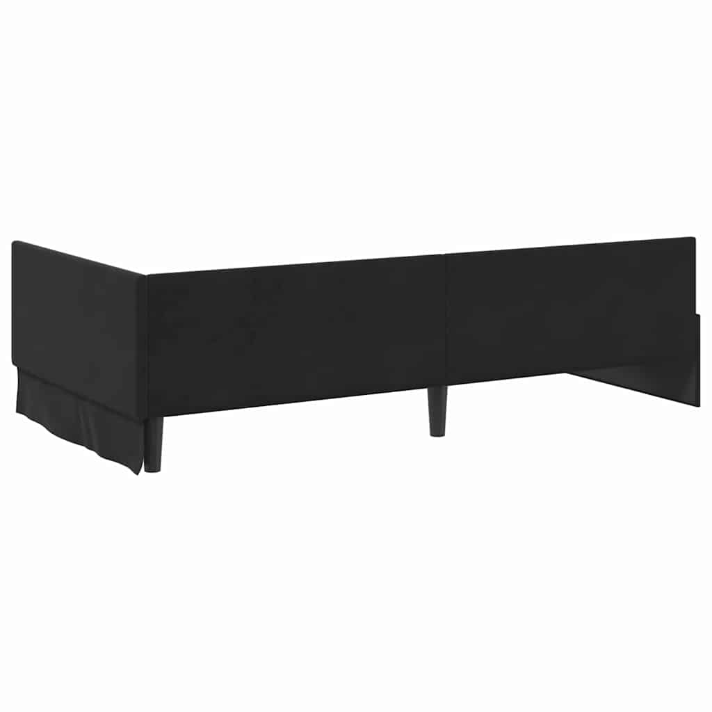Rohový Rám Postele S Čelo 90 Cm X 190 Cm Samet
