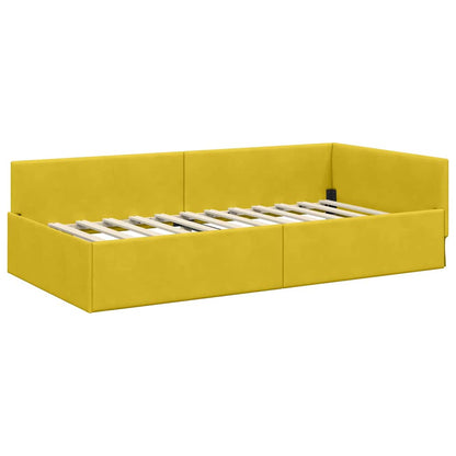 Rohový Rám Postele S Čelo 90 Cm X 190 Cm Samet